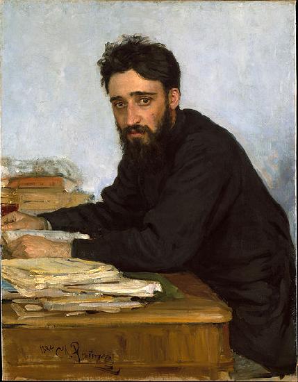 Ilya Repin Portrait of writer Vsevolod Mikhailovich Garshin oil painting image